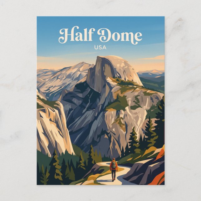 Half Dome Yosemite USA Postcard (Front)