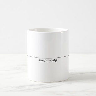 Half empty mug