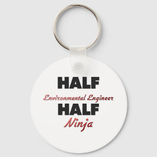 Half Environmental Engineer Half Ninja Keychain