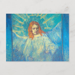 Half Figure of an Angel by Van Gogh, Vintage Art Postcard