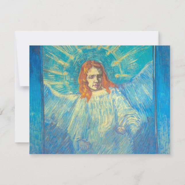 Half Figure of Angel, Vincent van Gogh Invitation (Front)
