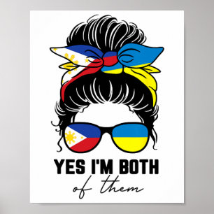 Half Filipino Half Ukrainian Girl Philippines Ukra Poster