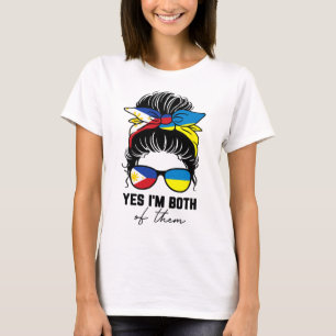 Half Filipino Half Ukrainian Girl Philippines Ukra T-Shirt