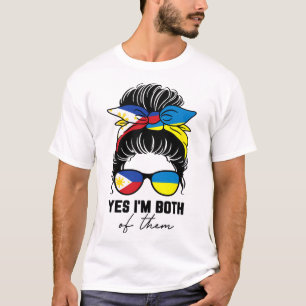 Half Filipino Half Ukrainian Girl Philippines Ukra T-Shirt