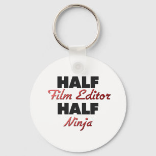 Half Film Editor Half Ninja Keychain
