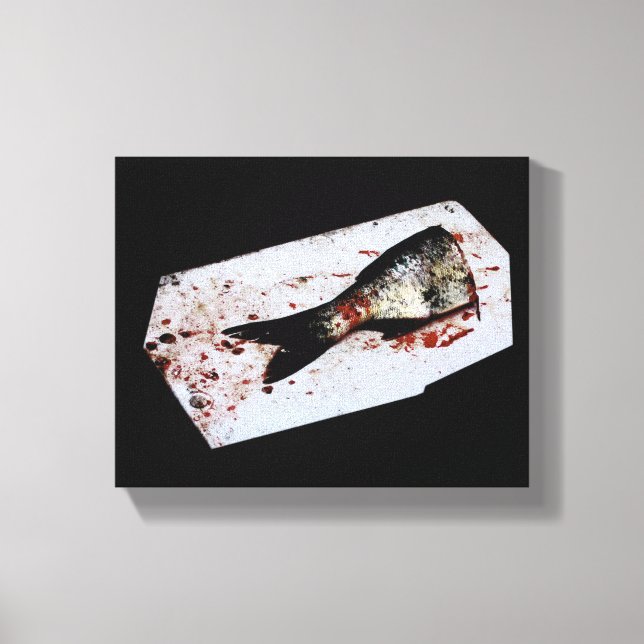 Half Fish Canvas Print (Front)