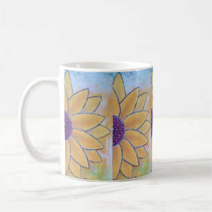 Half-Flower Coffee Mug