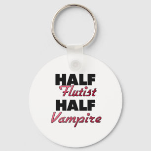Half Flutist Half Vampire Keychain