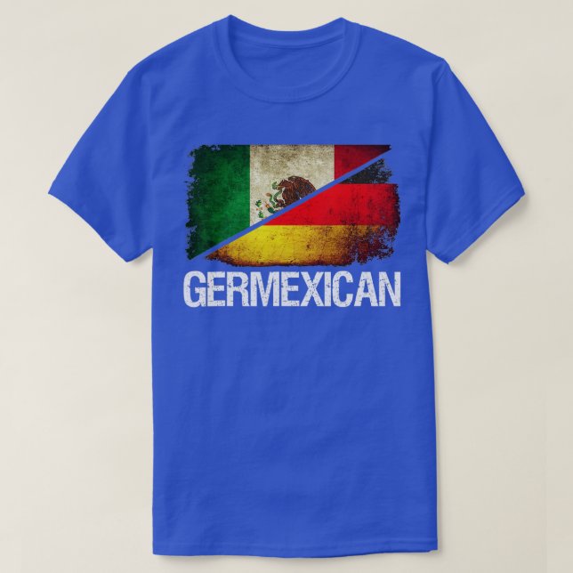 Half German & Half Mexican Flag - Germexican Hispa T-Shirt (Design Front)