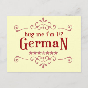 Half German Postcard