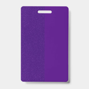 Half Glitter Purple Vertical Badge – Customizable