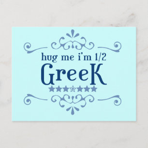 Half Greek Postcard