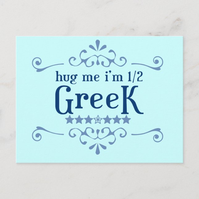 Half Greek Postcard (Front)