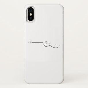 Half Guitar Outline Case-Mate iPhone Case