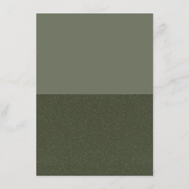 Half & Half Moss Green Enclosure Card – Customize (Front)