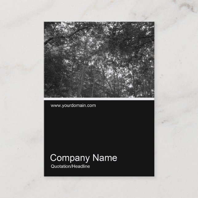 Half&Half Photo 0100 - Trees Business Card (Front)