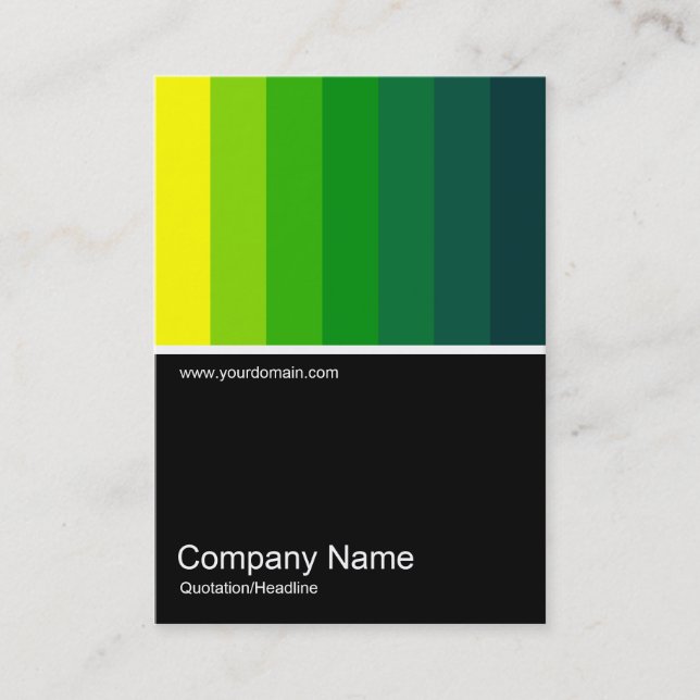 Half&Half Photo 0115 - Yellow to Dark Green Business Card (Front)