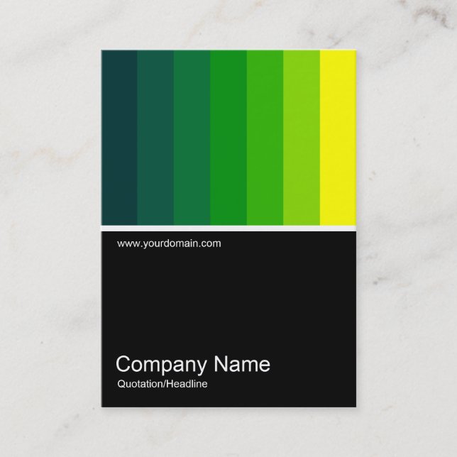 Half&Half Photo 0116 - Dark Green to Yellow Business Card (Front)