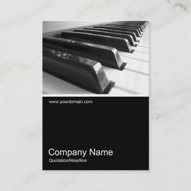 Half&Half Photo 0128 - Keyboard Business Card (Front)