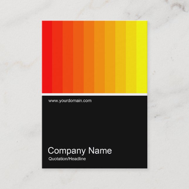 Half&Half Photo 0129 - Colour Blend - Red to Yello Business Card (Front)