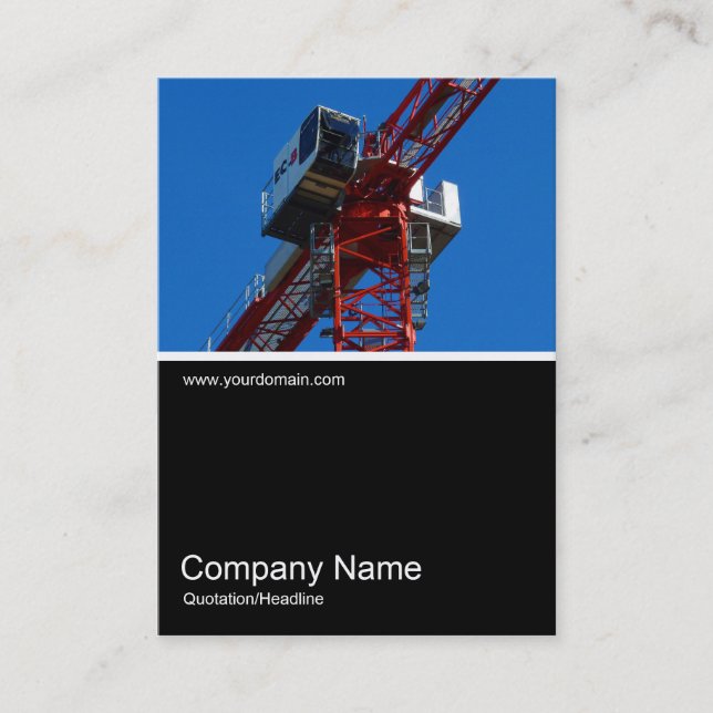 Half&Half Photo 0161 - Tower Crane Business Card (Front)