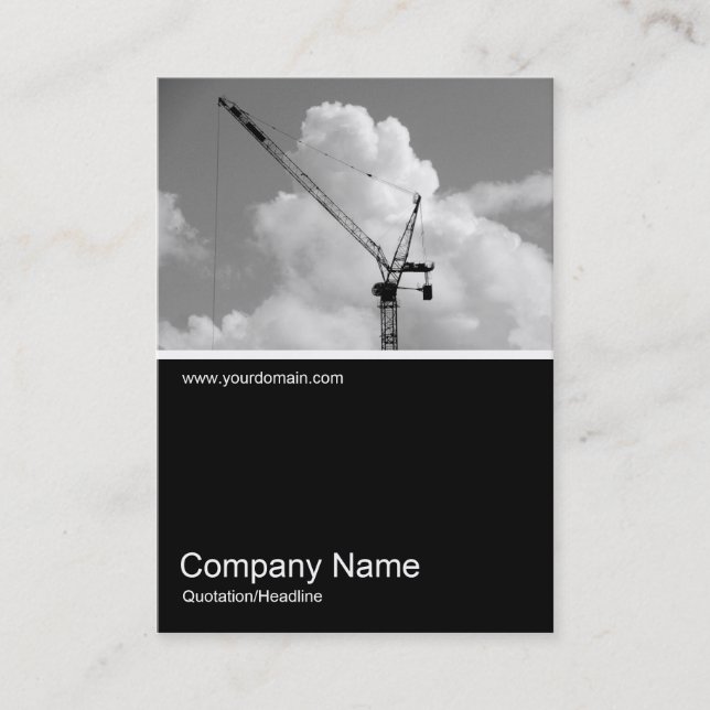 Half&Half Photo 0174 - Cumulonimbus Crane Business Card (Front)