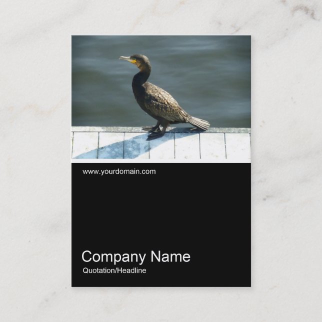 Half&Half Photo 0178 - Cormorant Business Card (Front)