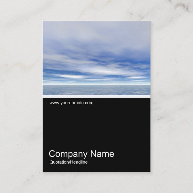 Half&Half Photo 0200 - Sea and Sky Business Card (Front)