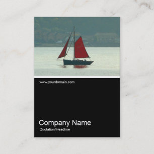 Half&Half Photo 0256 - Vintage Sailing Yacht Business Card