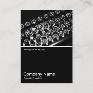 Half&Half Photo 0260 - Vintage Typewriter Business Card