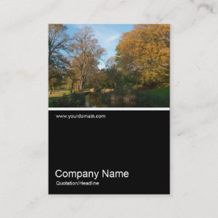 Half&Half Photo 0269 - Autumn in the Park Business Card