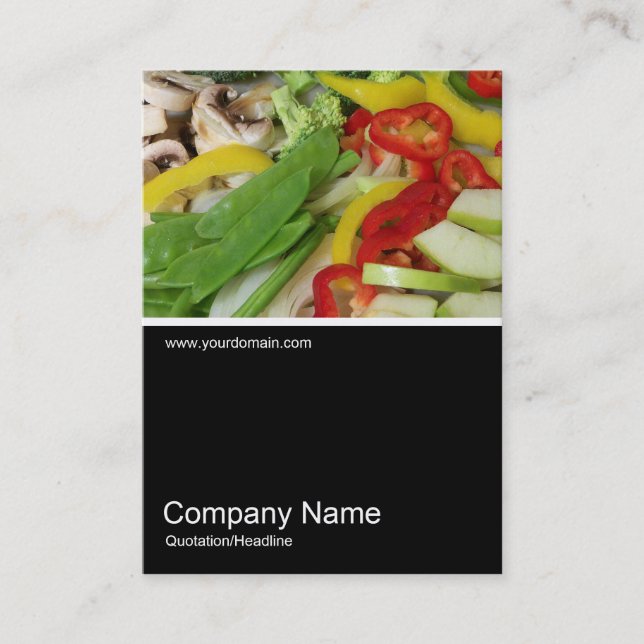 Half&Half Photo 0292 - Stir-fry Business Card (Front)