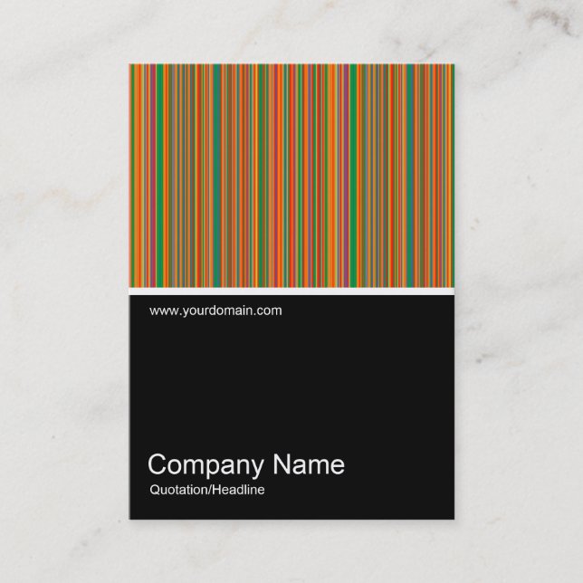 Half&Half Photo 0294 - Colourful Stripes 02 Business Card (Front)