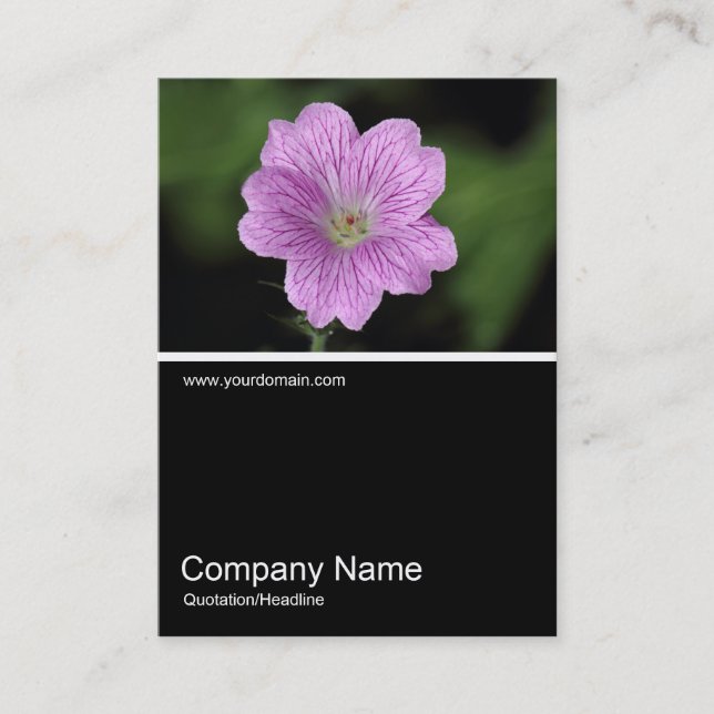 Half&Half Photo 0325 - Geranium Endressii Business Card (Front)