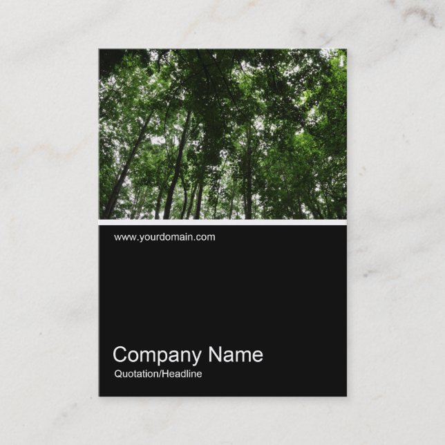Half&Half Photo 0328 - Woodland Canopy Business Card (Front)