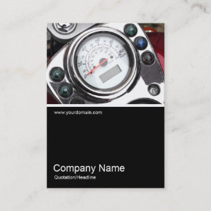 Half&Half Photo 0343 - Motorcycle Speedometer Business Card