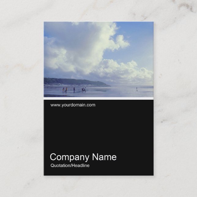 Half&Half Photo 0344 - Seaside Business Card (Front)