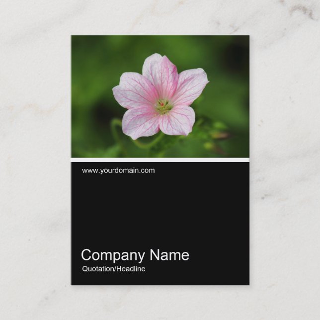 Half&Half Photo 0346- Geranium Business Card (Front)