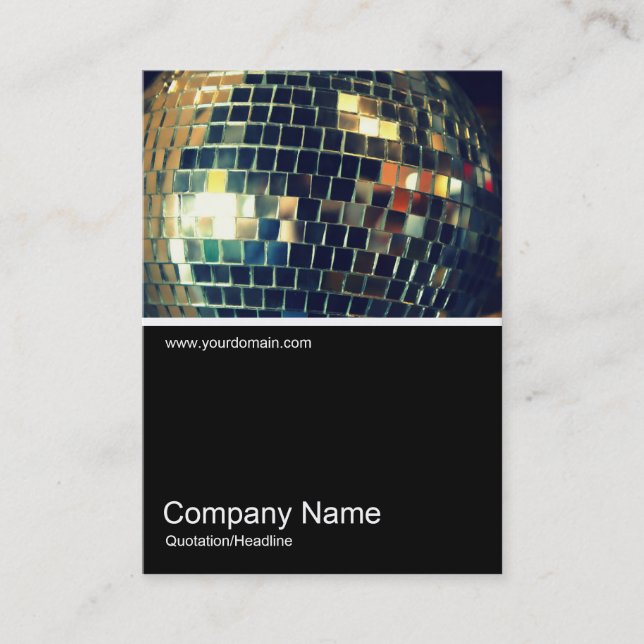 Half&Half Photo 0347- Mirror Ball Business Card (Front)