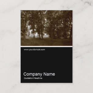 Half&Half Photo 0354 - Woods, Bute Park, Cardiff Business Card