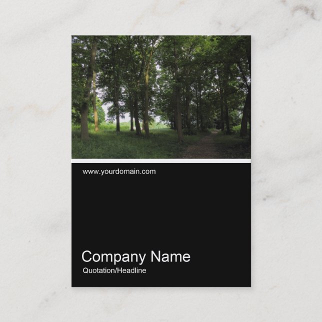 Half&Half Photo 0356 - Woods, Bute Park, Cardiff Business Card (Front)