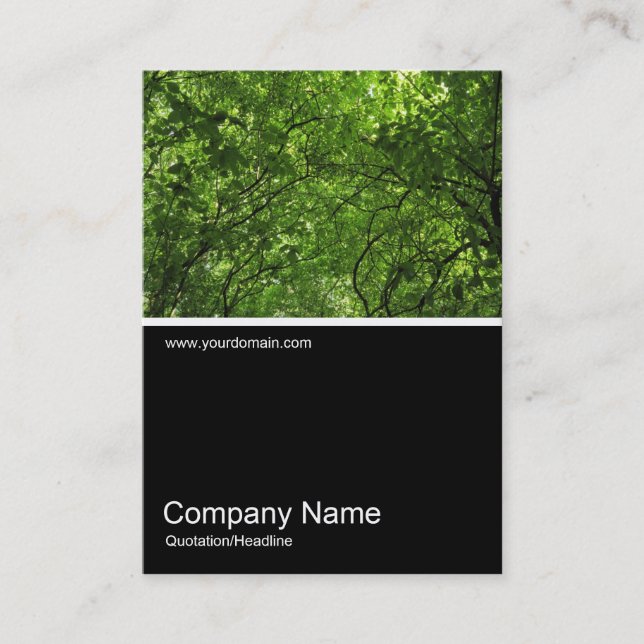Half&Half Photo 0373 - Woodland Canopy Business Card (Front)
