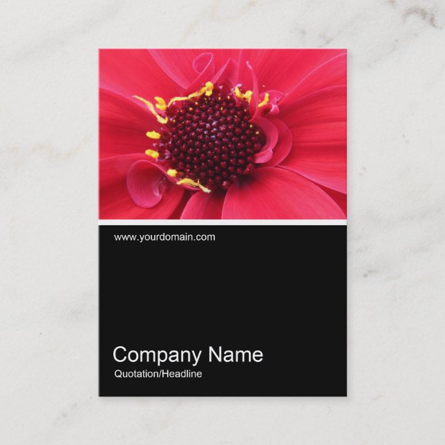 Half&Half Photo 0388 - Dahlia Business Card (Front)