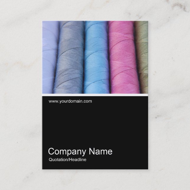 Half&Half Photo 0394 - Reels of Cotton Business Card (Front)