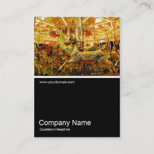 Half&Half Photo 048 Merry-go-round Business Card