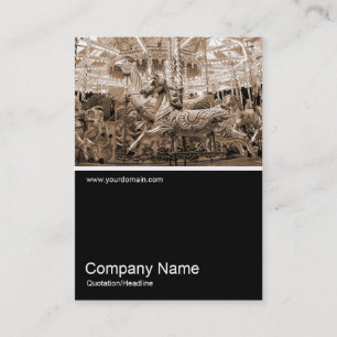 Half&Half Photo 049 Merry-go-round Business Card