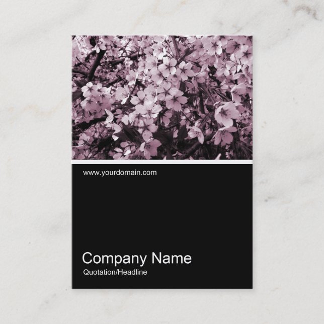Half&Half Photo 04 - Cherry Blossom Business Card (Front)