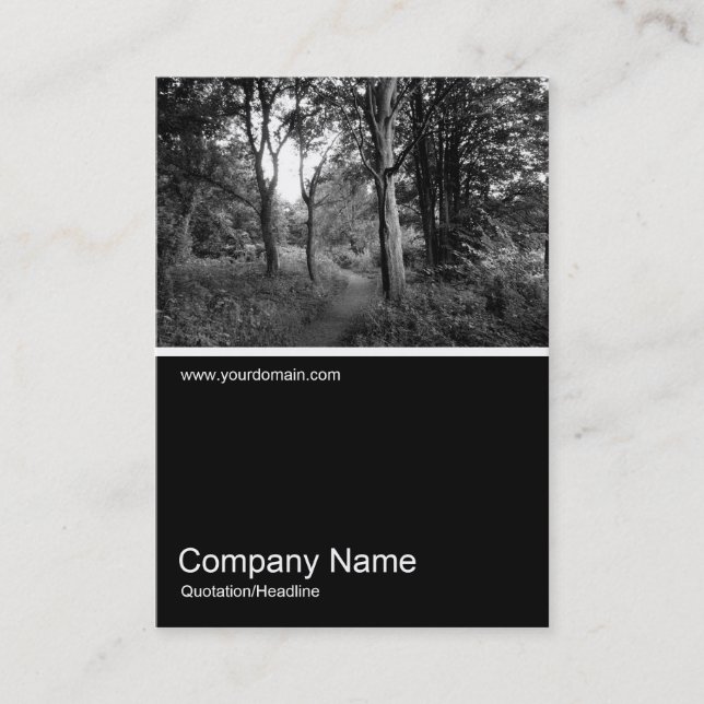 Half&Half Photo 07 - Woodland Business Card (Front)