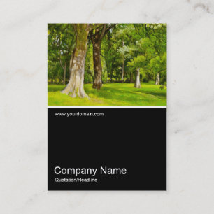 Half&Half Photo 080 - Trees in the Park, Oil Business Card