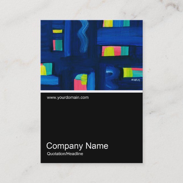 Half&Half Photo 086 - Abstract, Oil Business Card (Front)